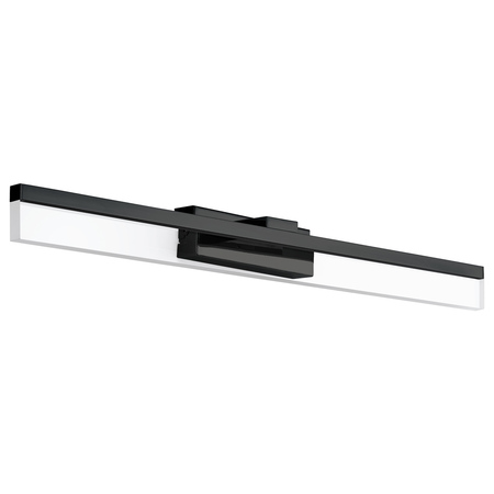 EGLO One Light Led Bath / Vanity Light W/ Matte Black Finish And Satin Acry 204053A